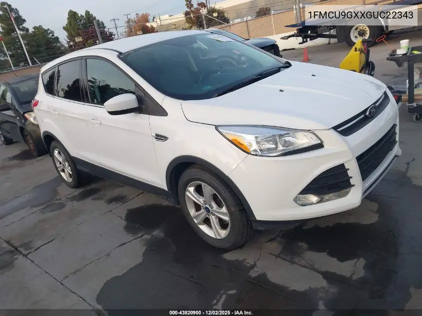 1FMCU9GXXGUC22343 2016 Ford Escape Se