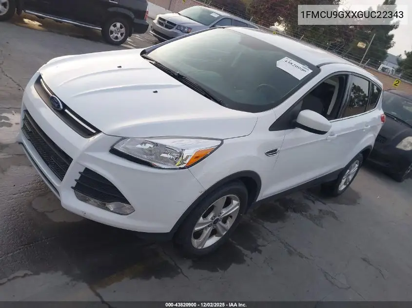 1FMCU9GXXGUC22343 2016 Ford Escape Se
