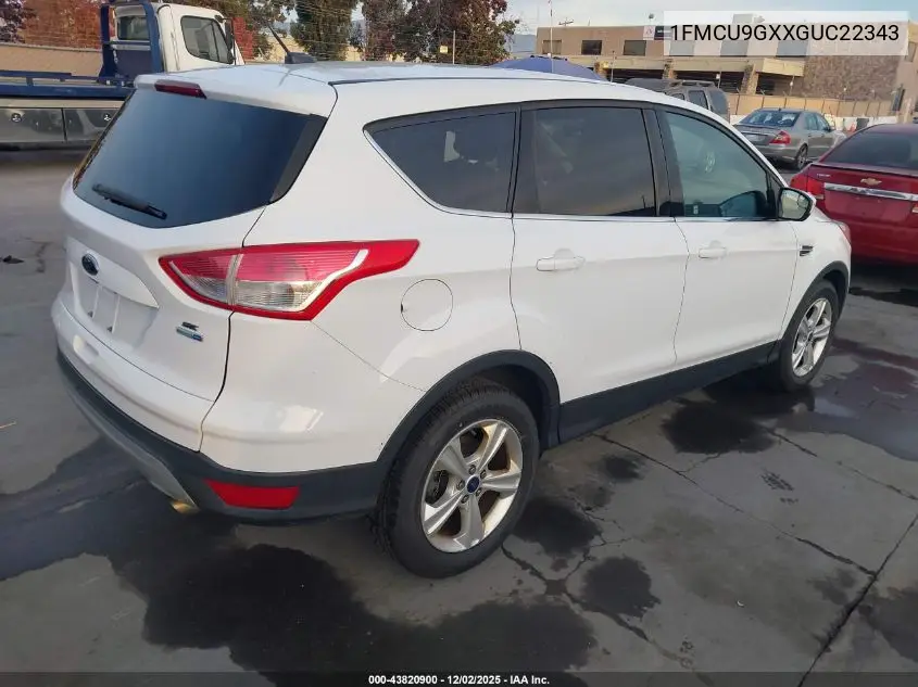 1FMCU9GXXGUC22343 2016 Ford Escape Se