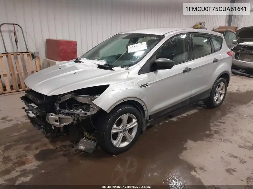 1FMCU0F75GUA61641 2016 Ford Escape S
