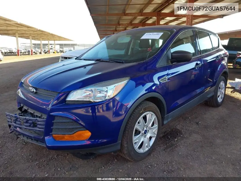 1FMCU0F72GUA57644 2016 Ford Escape S