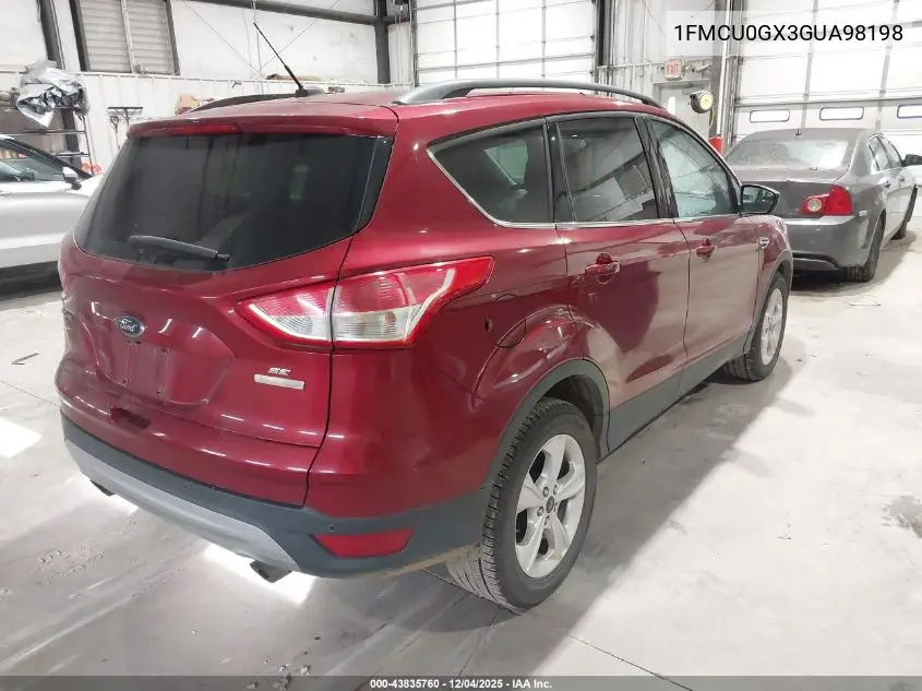 1FMCU0GX3GUA98198 2016 Ford Escape Se