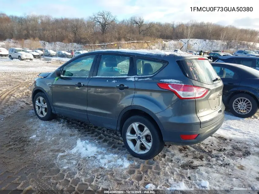 1FMCU0F73GUA50380 2016 Ford Escape S