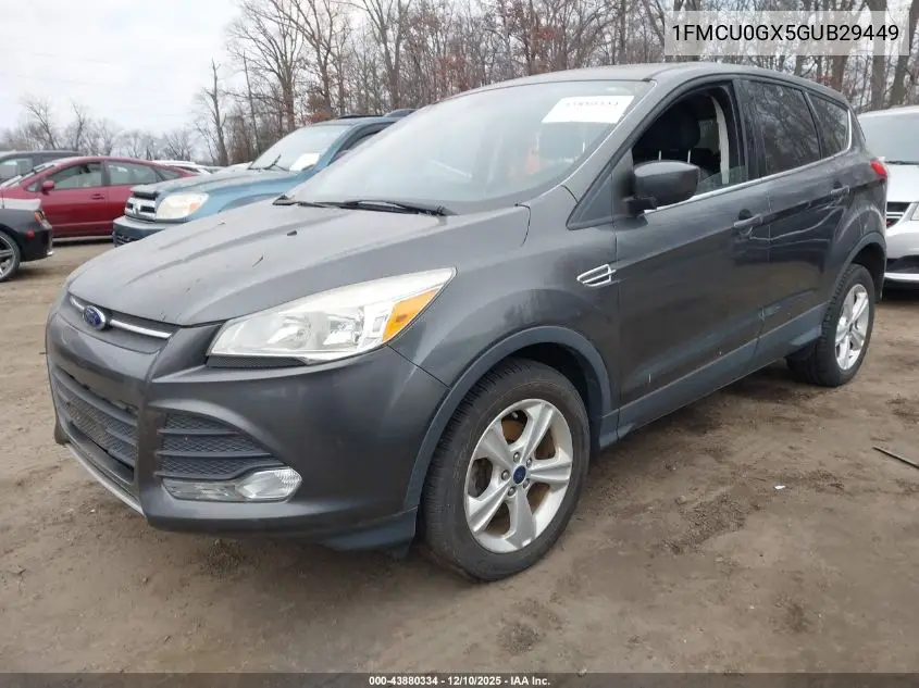 1FMCU0GX5GUB29449 2016 Ford Escape Se