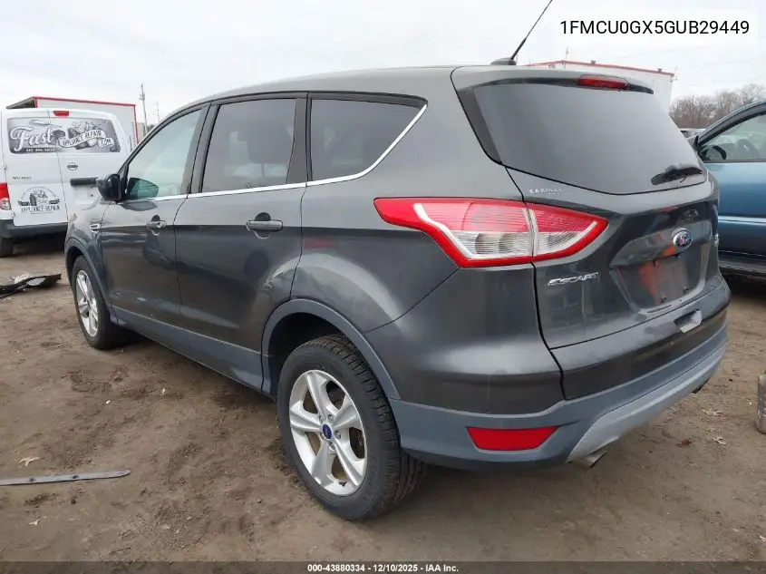 1FMCU0GX5GUB29449 2016 Ford Escape Se