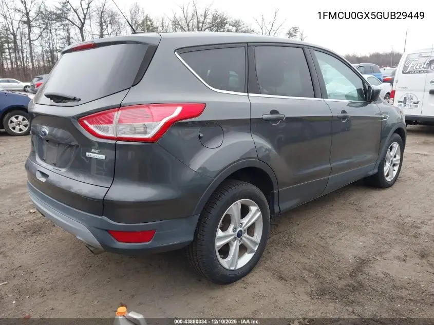 1FMCU0GX5GUB29449 2016 Ford Escape Se