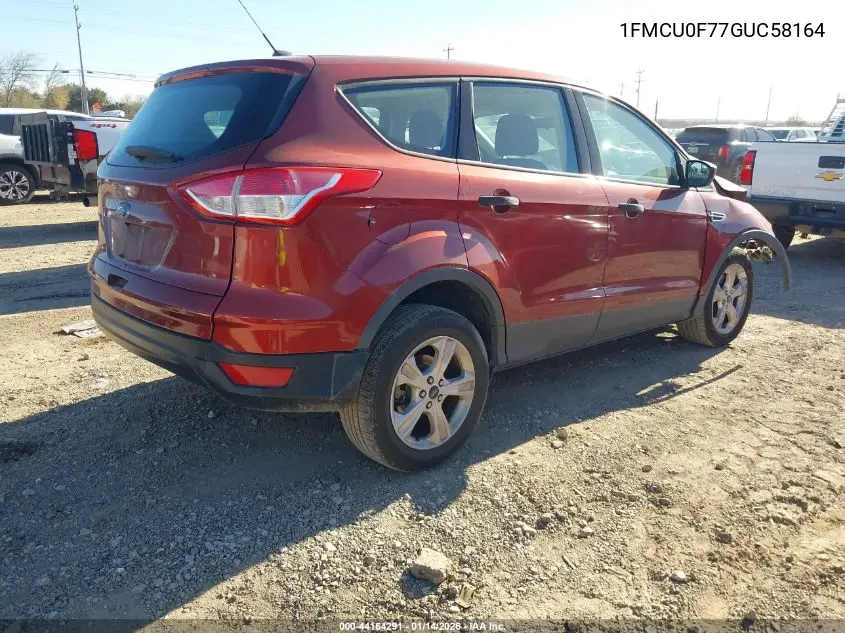 1FMCU0F77GUC58164 2016 Ford Escape S