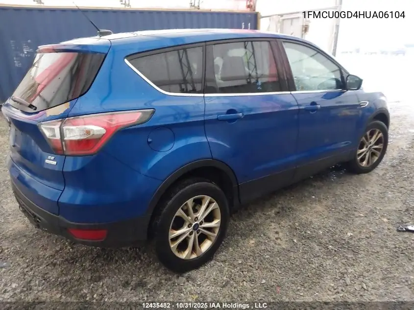 1FMCU0GD4HUA06104 2017 Ford Escape Se
