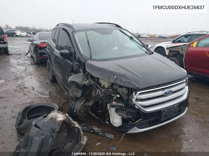 1FMCU0GDXHUE26837 2017 Ford Escape Se