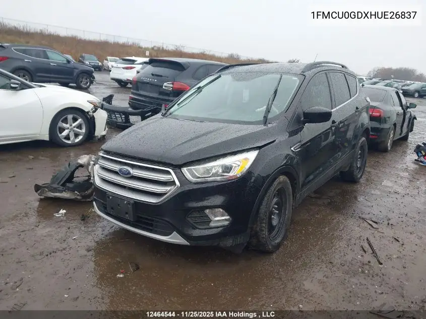1FMCU0GDXHUE26837 2017 Ford Escape Se