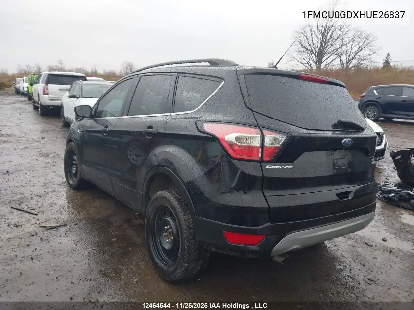 1FMCU0GDXHUE26837 2017 Ford Escape Se
