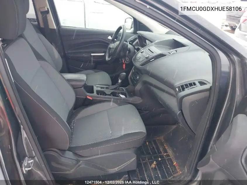1FMCU0GDXHUE58106 2017 Ford Escape Se