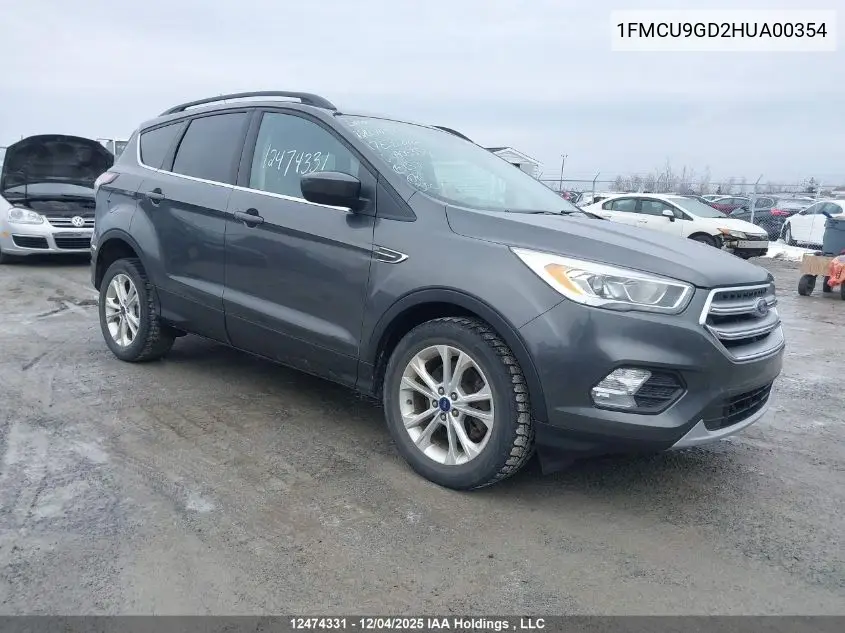 1FMCU9GD2HUA00354 2017 Ford Escape Se