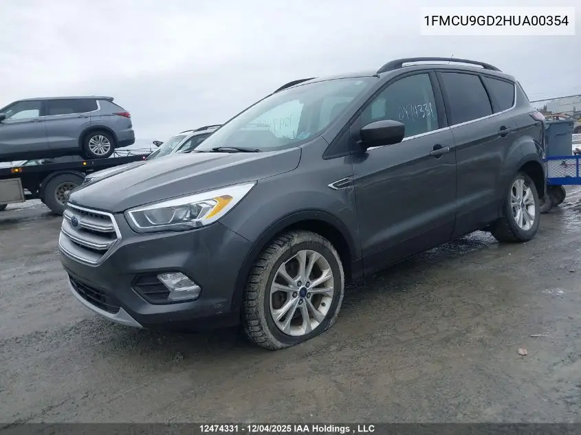 1FMCU9GD2HUA00354 2017 Ford Escape Se