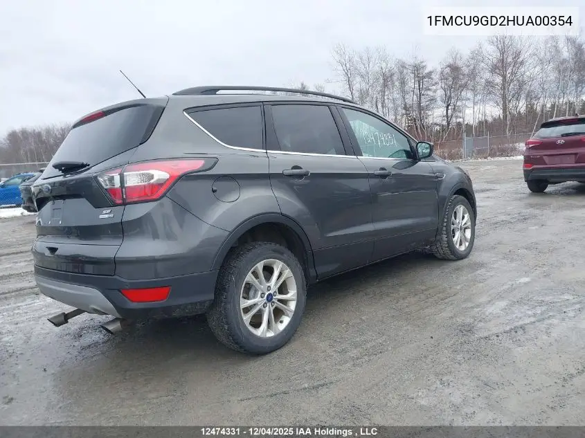 1FMCU9GD2HUA00354 2017 Ford Escape Se