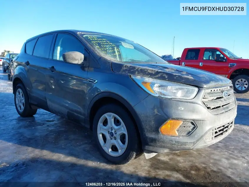 1FMCU9FDXHUD30728 2017 Ford Escape S