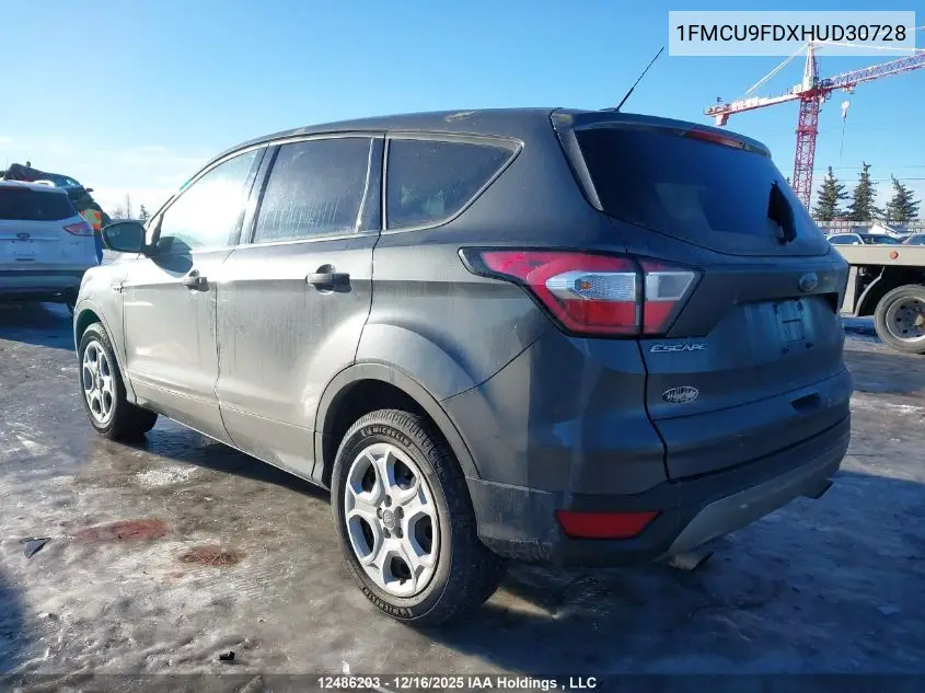 1FMCU9FDXHUD30728 2017 Ford Escape S