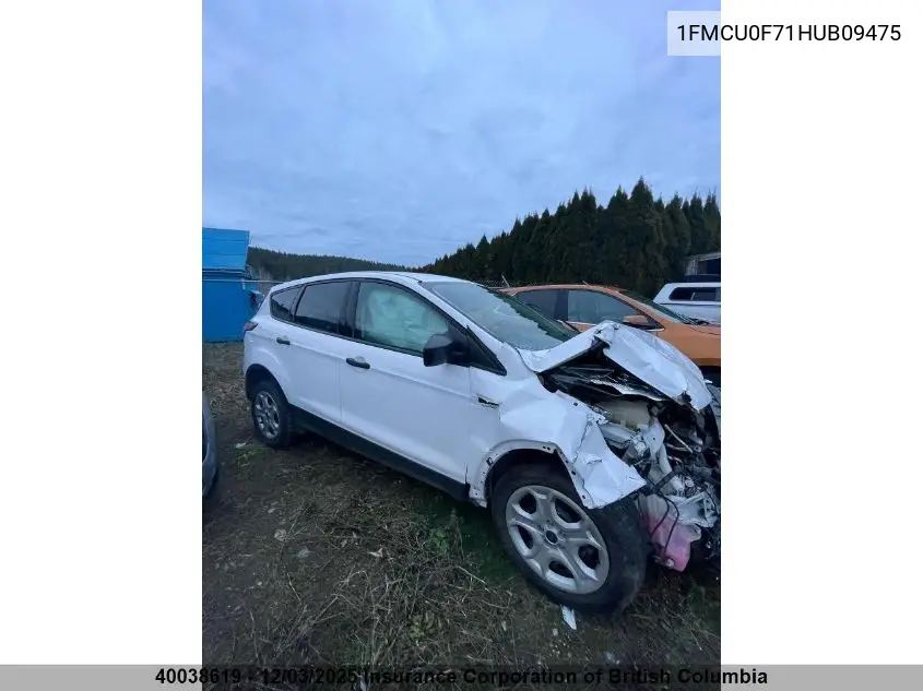 1FMCU0F71HUB09475 2017 Ford Escape S