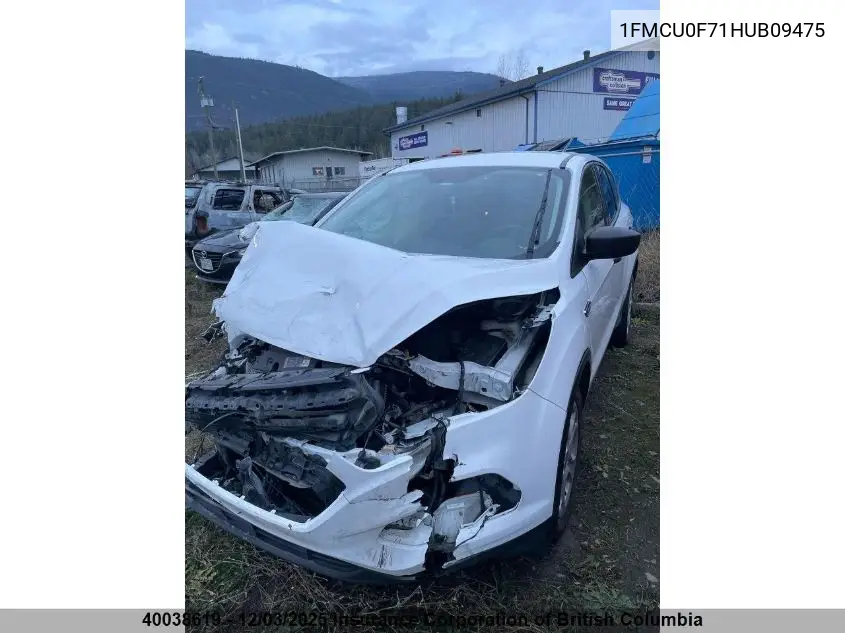 1FMCU0F71HUB09475 2017 Ford Escape S