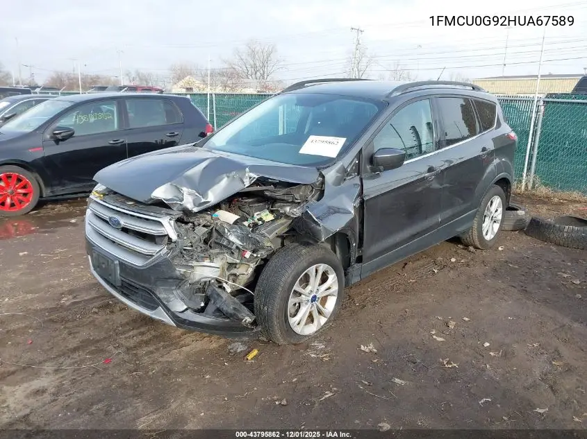 1FMCU0G92HUA67589 2017 Ford Escape Se