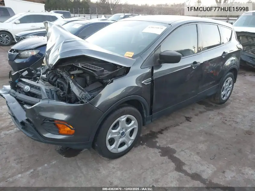 1FMCU0F77HUE15998 2017 Ford Escape S