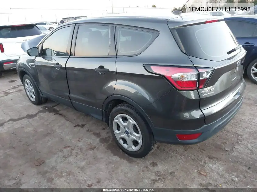 1FMCU0F77HUE15998 2017 Ford Escape S