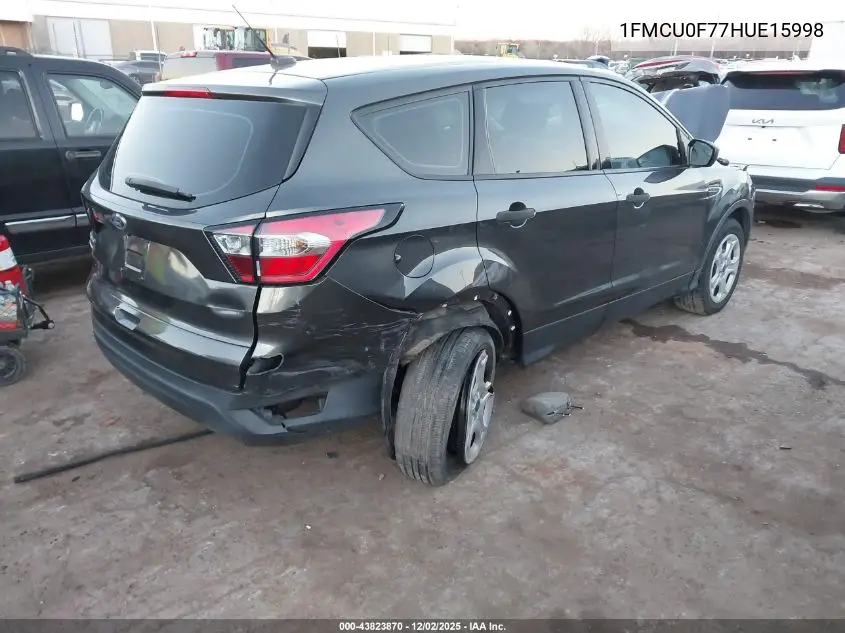 1FMCU0F77HUE15998 2017 Ford Escape S
