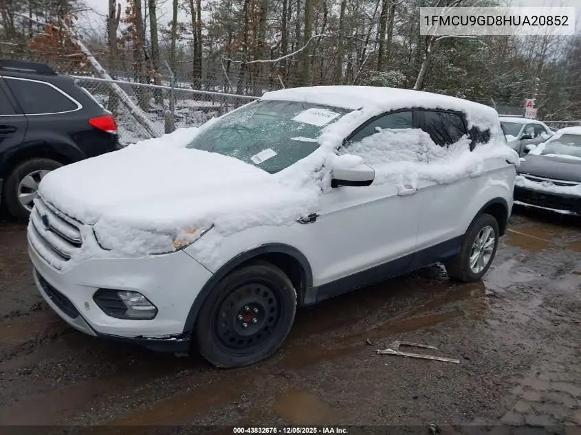 1FMCU9GD8HUA20852 2017 Ford Escape Se