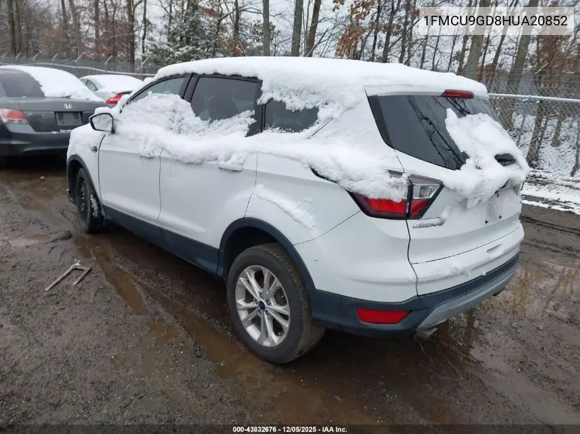 1FMCU9GD8HUA20852 2017 Ford Escape Se