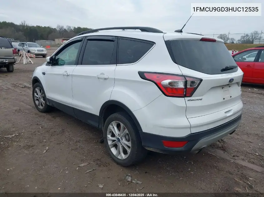 1FMCU9GD3HUC12535 2017 Ford Escape Se