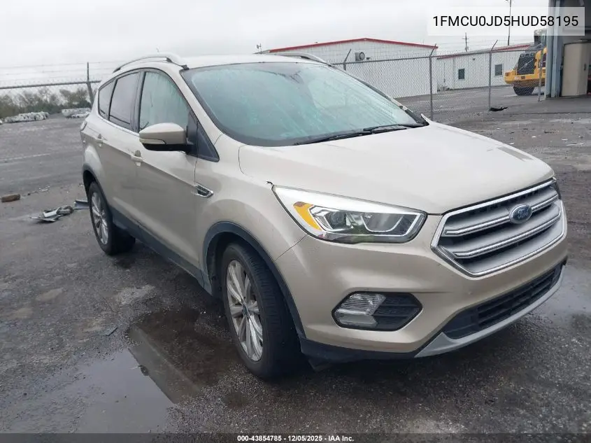 1FMCU0JD5HUD58195 2017 Ford Escape Titanium