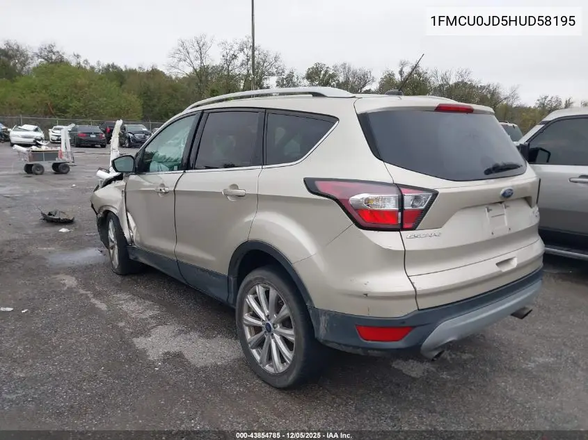 1FMCU0JD5HUD58195 2017 Ford Escape Titanium