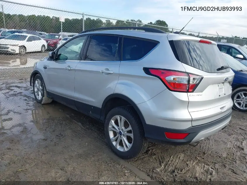 1FMCU9GD2HUB93993 2017 Ford Escape Se