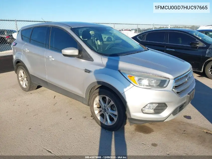 1FMCU0GD7HUC97665 2017 Ford Escape Se