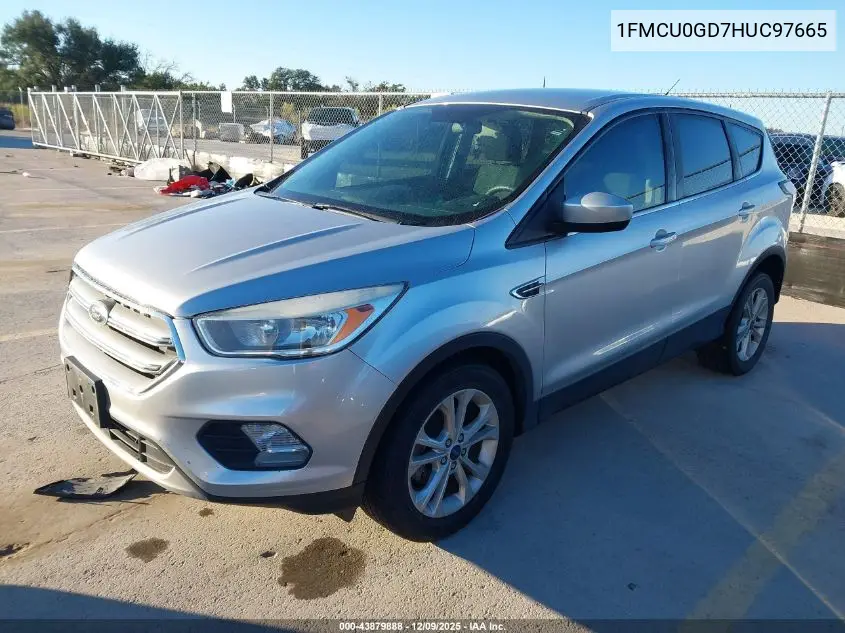 1FMCU0GD7HUC97665 2017 Ford Escape Se