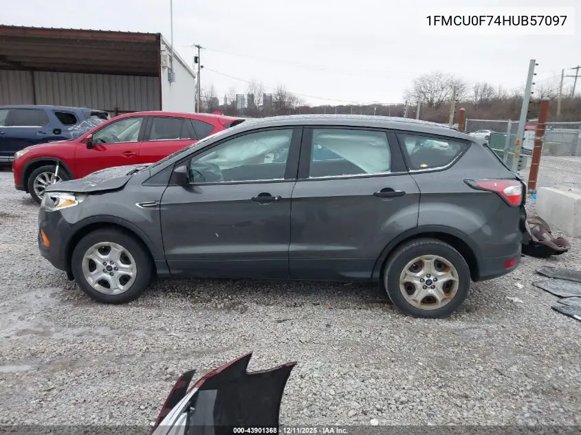 1FMCU0F74HUB57097 2017 Ford Escape S
