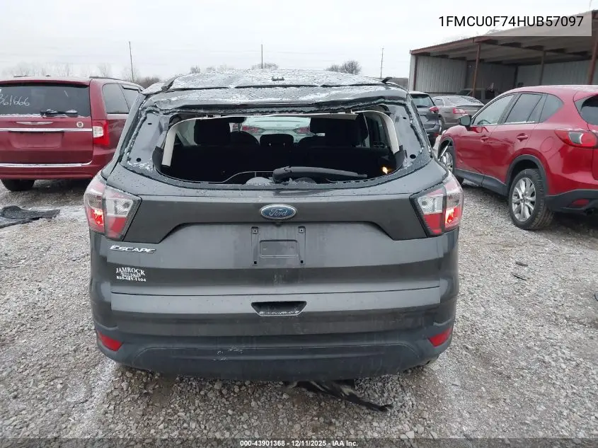 1FMCU0F74HUB57097 2017 Ford Escape S