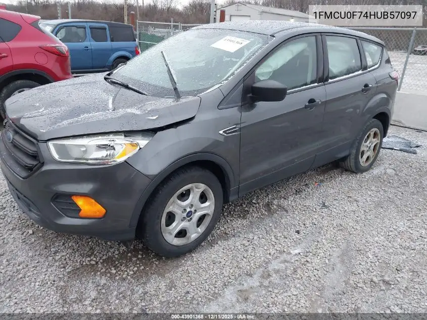 1FMCU0F74HUB57097 2017 Ford Escape S