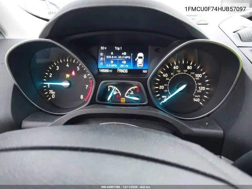 1FMCU0F74HUB57097 2017 Ford Escape S