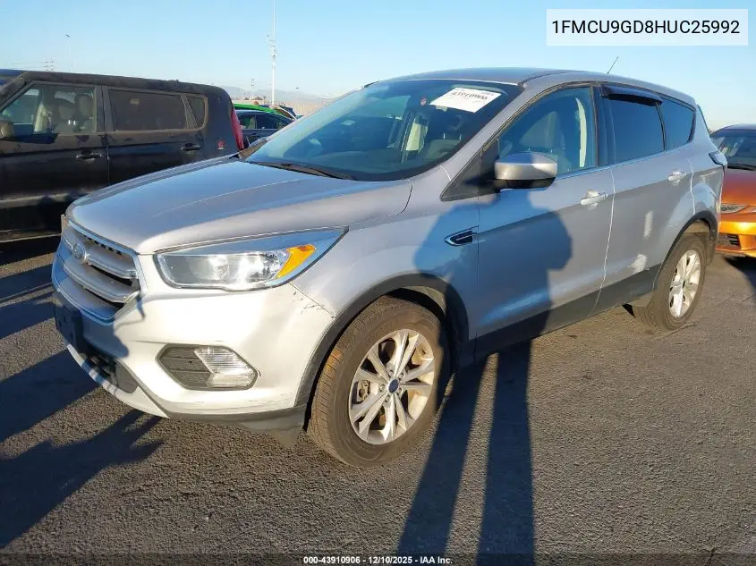 1FMCU9GD8HUC25992 2017 Ford Escape Se