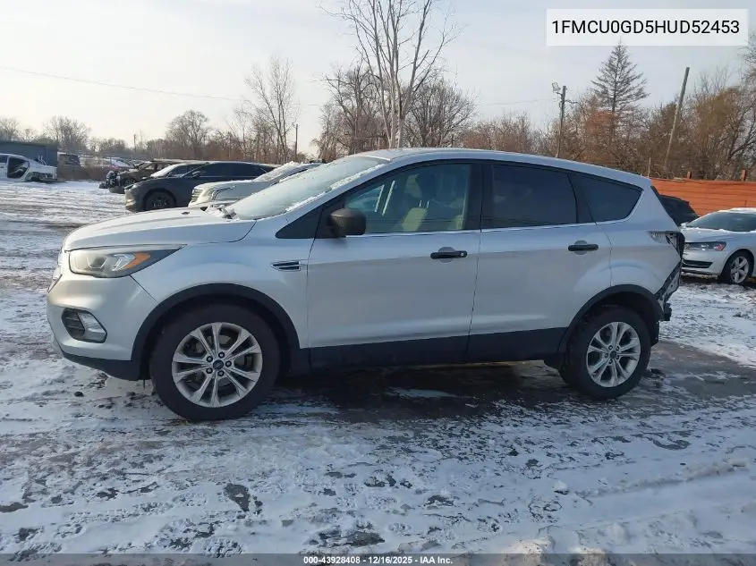 1FMCU0GD5HUD52453 2017 Ford Escape Se