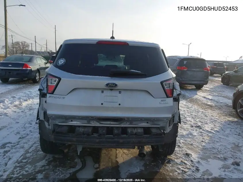 1FMCU0GD5HUD52453 2017 Ford Escape Se