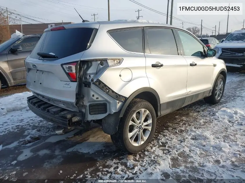 1FMCU0GD5HUD52453 2017 Ford Escape Se