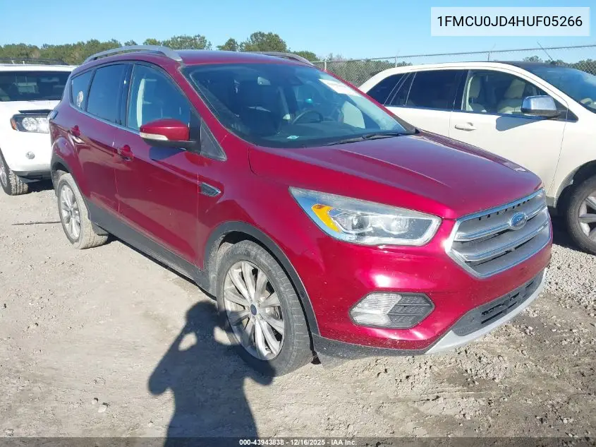 1FMCU0JD4HUF05266 2017 Ford Escape Titanium