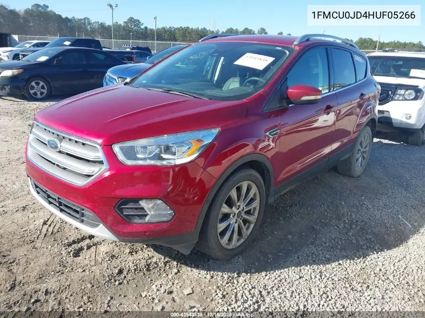 1FMCU0JD4HUF05266 2017 Ford Escape Titanium