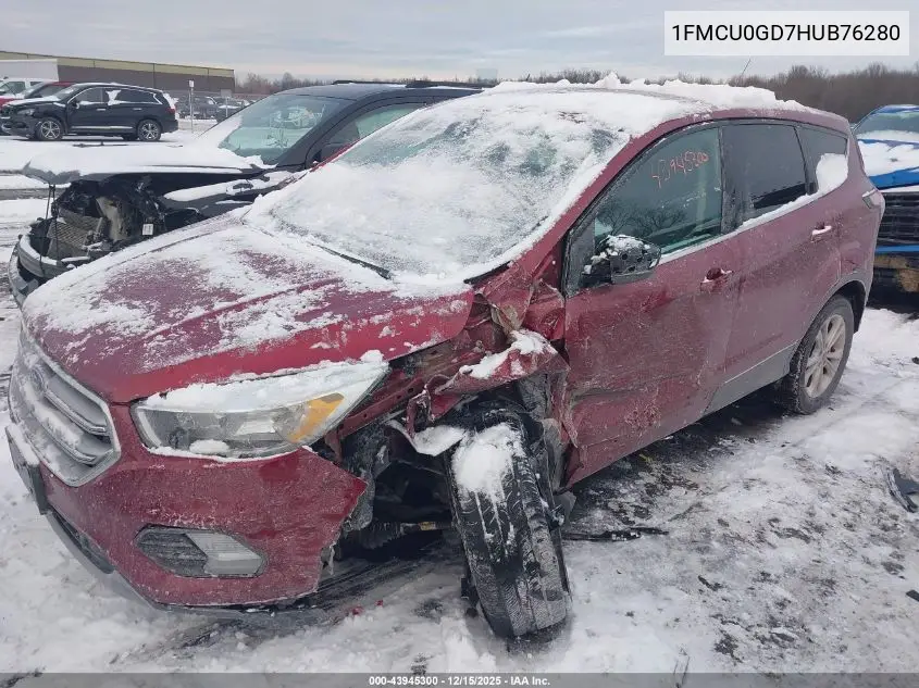 1FMCU0GD7HUB76280 2017 Ford Escape Se