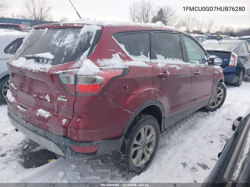 1FMCU0GD7HUB76280 2017 Ford Escape Se