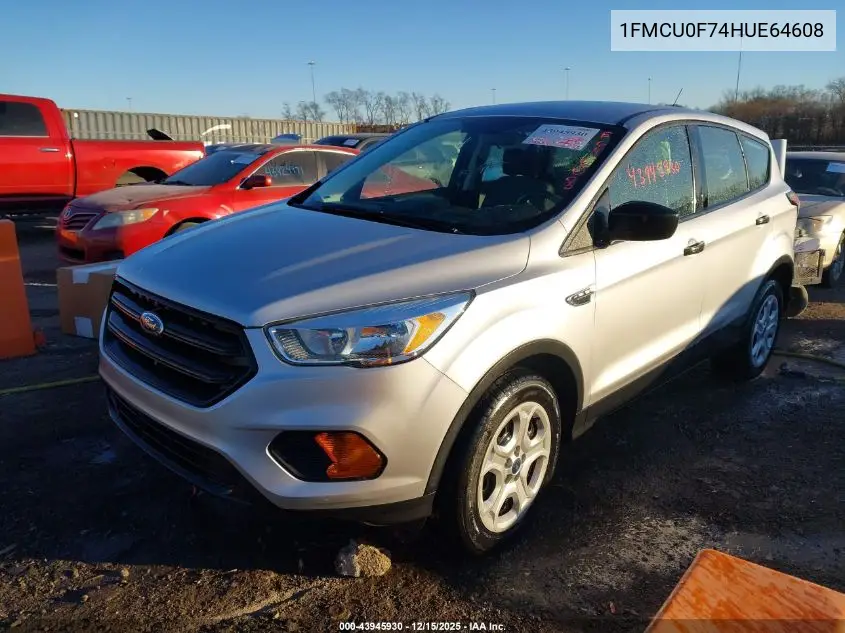 1FMCU0F74HUE64608 2017 Ford Escape S