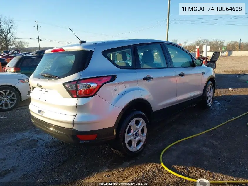 1FMCU0F74HUE64608 2017 Ford Escape S