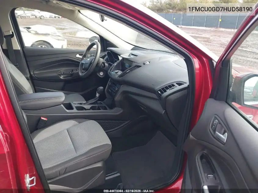 1FMCU0GD7HUD58190 2017 Ford Escape Se